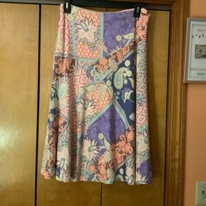 Tahari Multicolor A-Line Skirt